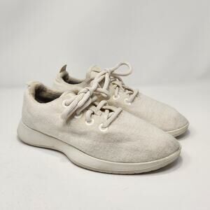 Allbirds Women Wool Runner Sneakers White Cream Size 6 Merino Wool Casual